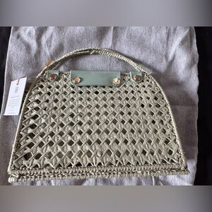 House of Harlow 1960 Olive Woven Tote